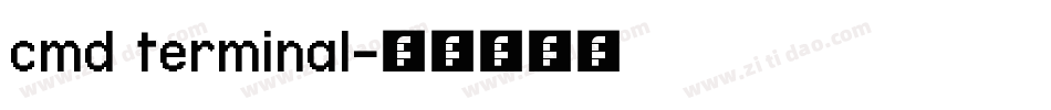 cmd terminal字体转换